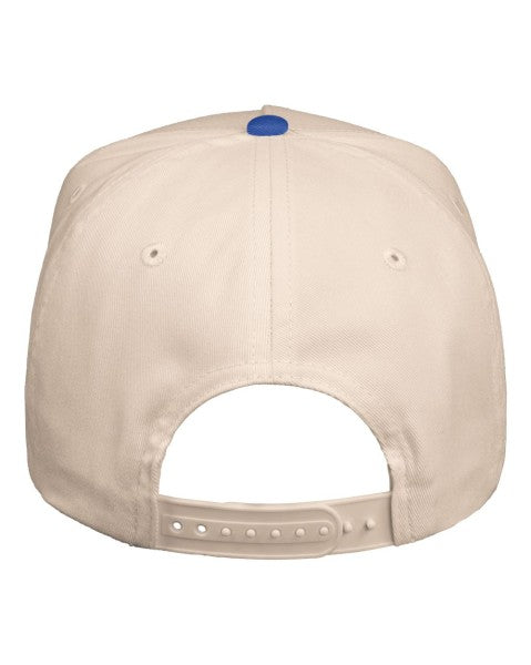 V-Cap 8869 5 Panel Two Tone Royal Blue/Cream