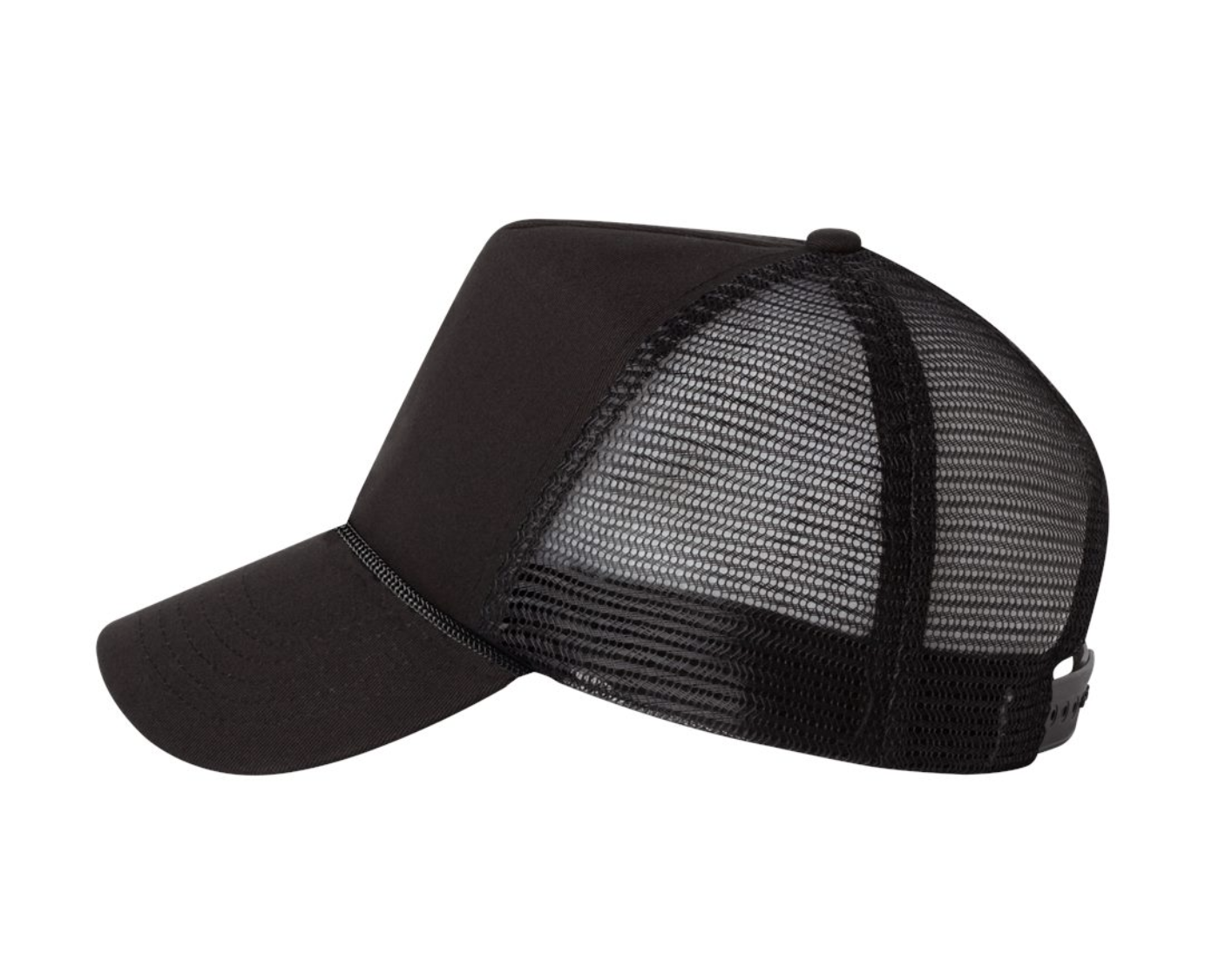 BLACK TRUCKER HAT