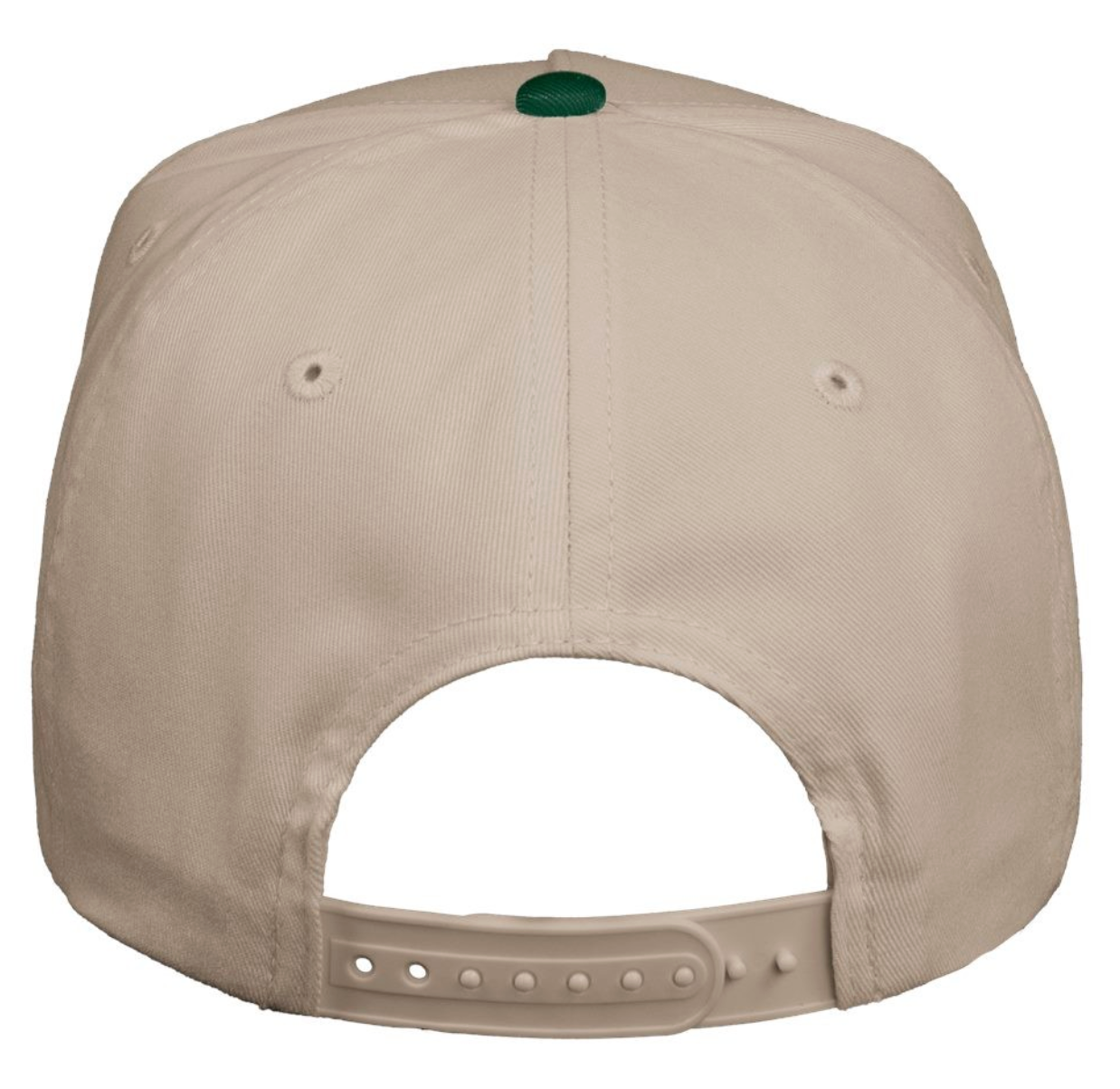 Canvas/Forest Green 5 Panel Twill Hat