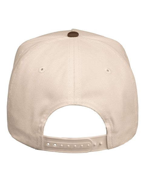 V-Cap 8869 5 Panel Two Tone Royal Brown/Cream