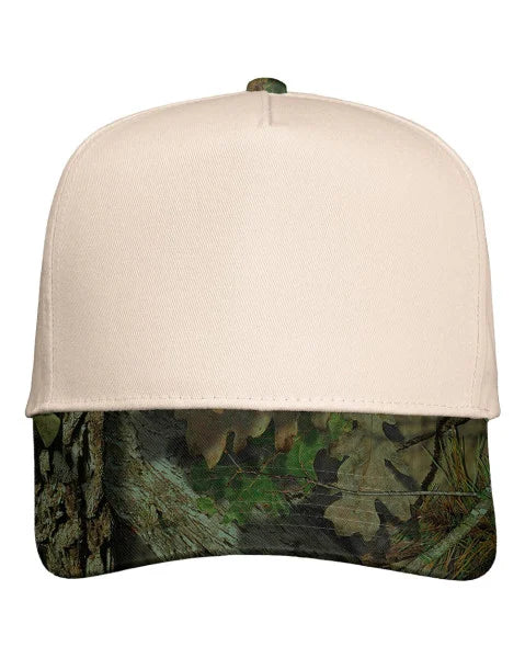 V-Cap 8869 5 Panel Two Tone Royal Foliage/Cream