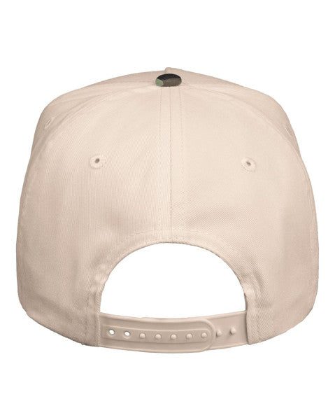 V-Cap 8869 5 Panel Two Tone Royal Camo/Cream