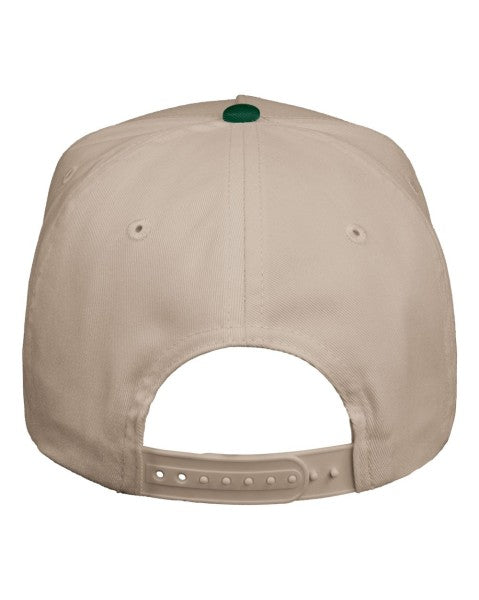 V-Cap 8869 5 Panel Two Tone Forest/Cream